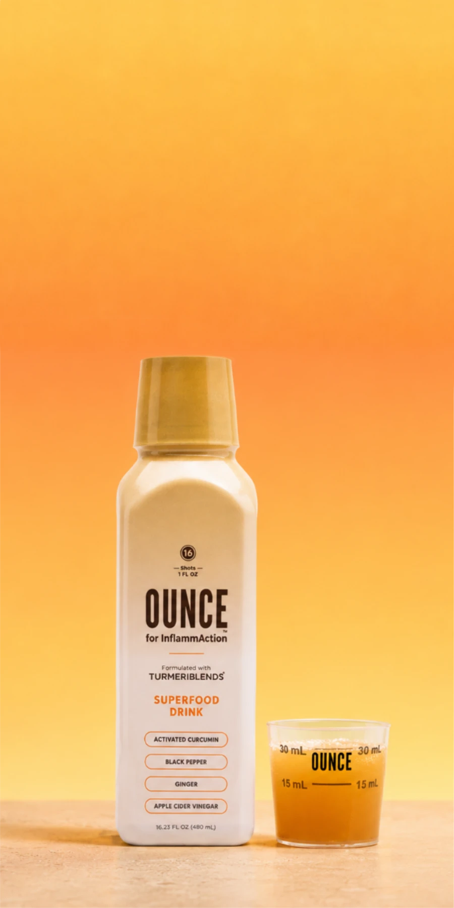 OUNCE for InflammAction Your Daily Activated Curcumin Shot