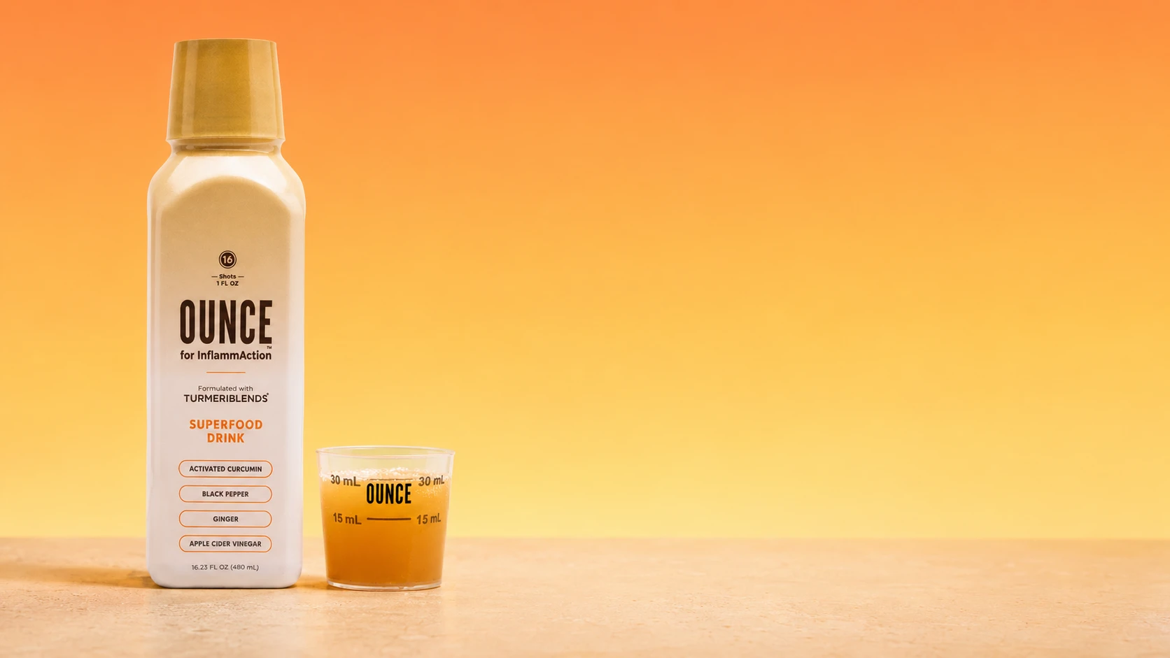OUNCE for InflammAction Your Daily Activated Curcumin Shot