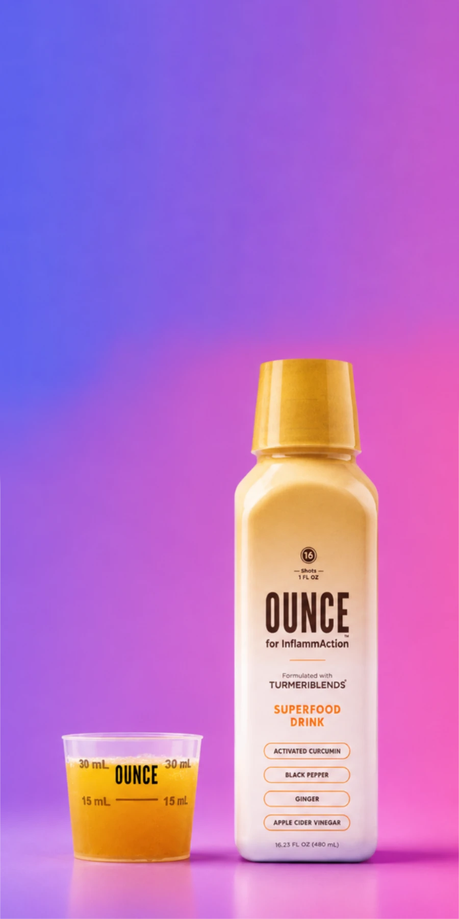 OUNCE for InflammAction Your Daily Shot for Inflammatory Balance