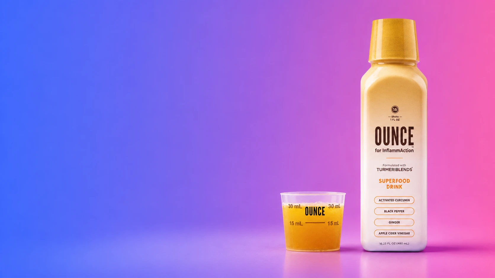 OUNCE for InflammAction Your Daily Shot for Inflammatory Balance